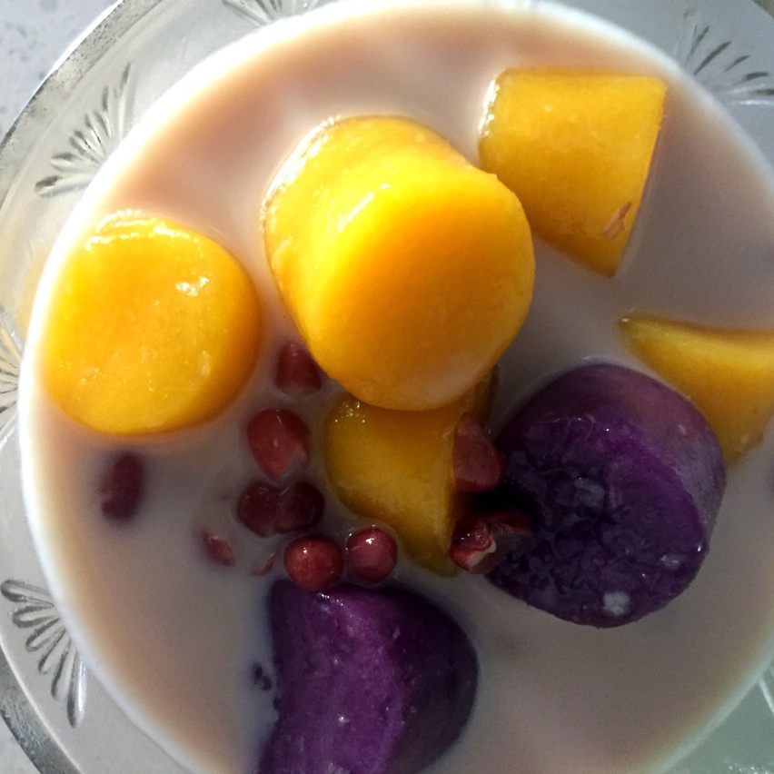 芋圆红豆汤