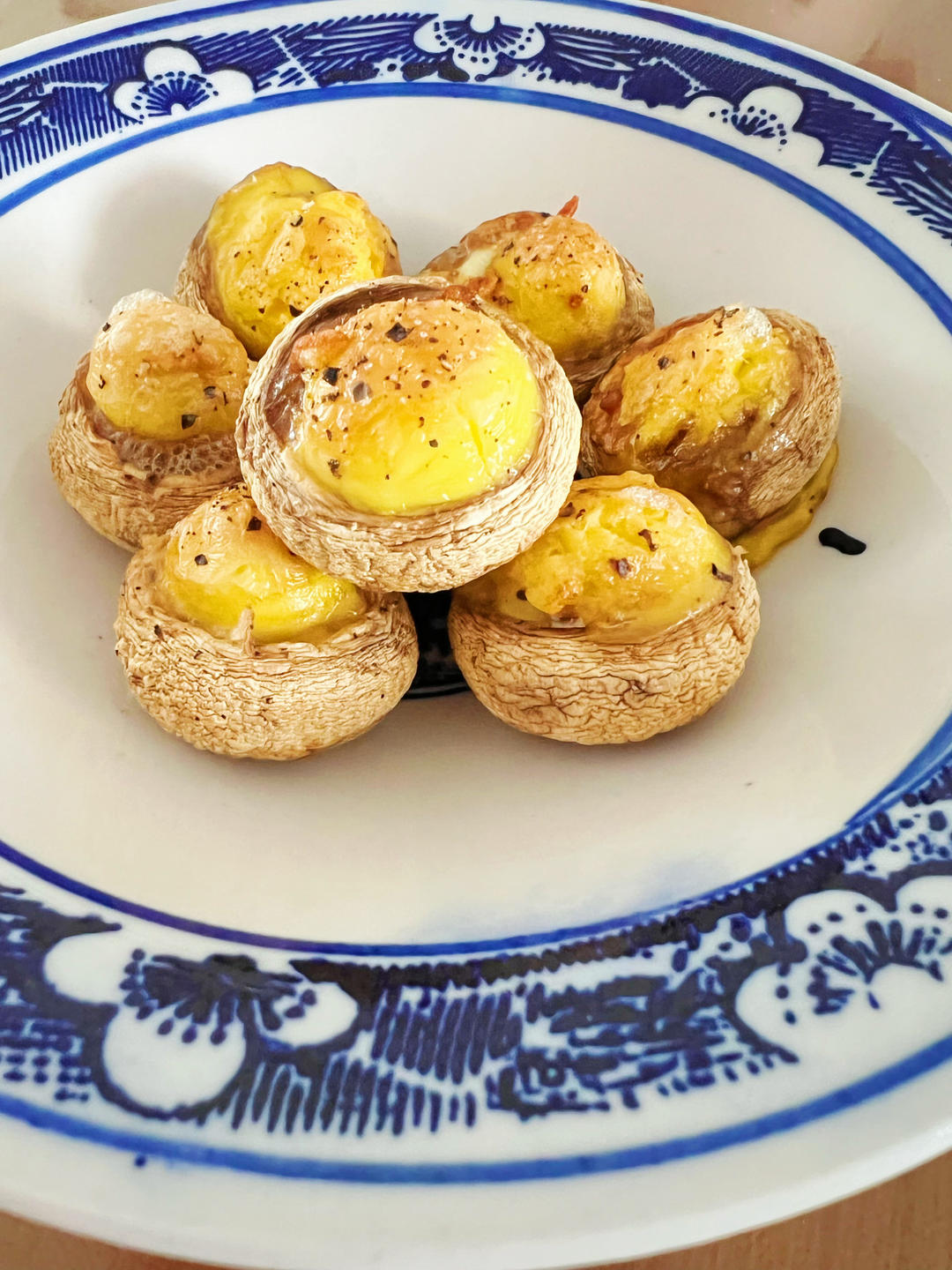 【宝宝辅食】芝士蘑菇碗🍄空气炸锅的做法