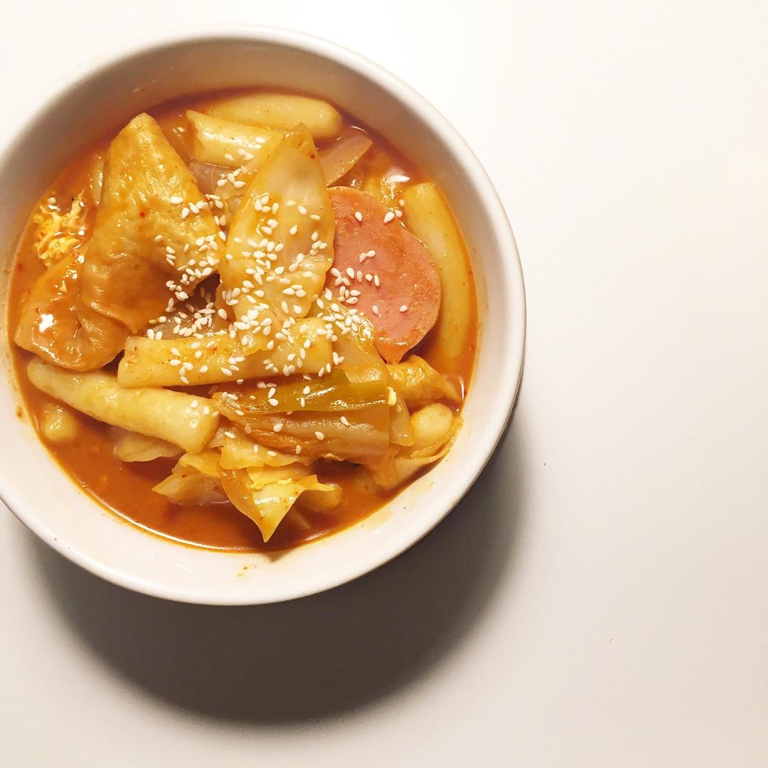 韩式辣炒年糕（or网红芝士套路之芝心年糕）