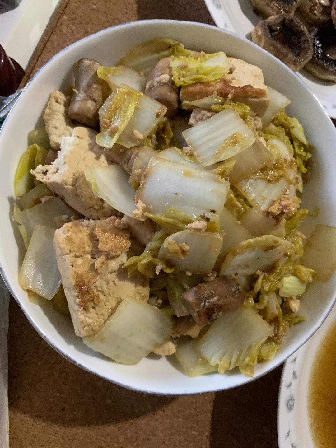 娃娃菜炖豆腐