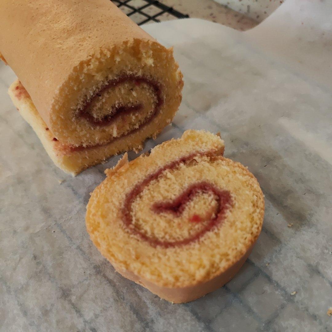 原味蛋糕卷㊙️不掉皮不开裂配方分享