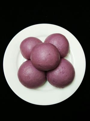 奶香紫薯馒头的做法 步骤12
