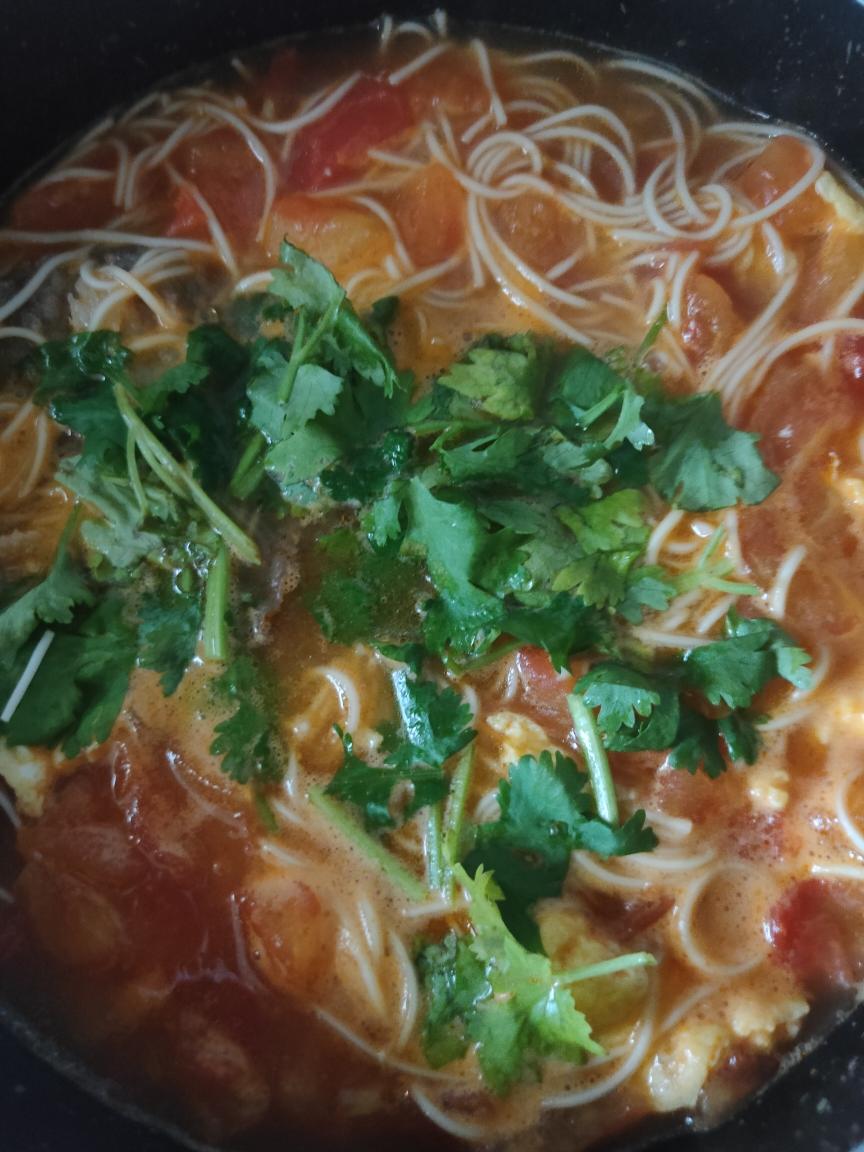 美味早餐～西红柿鸡蛋面