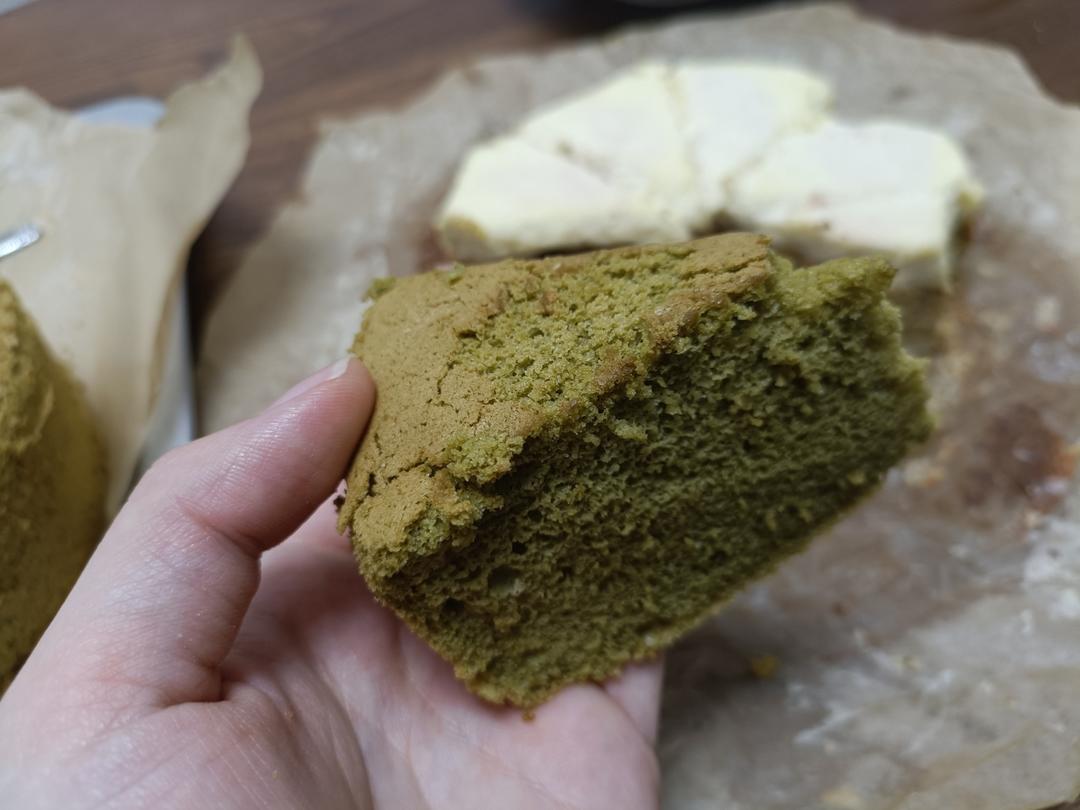 六寸抹茶戚风蛋糕