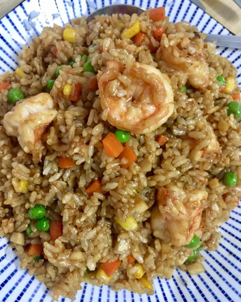 咖啡豆_tvps做的【鲜虾酱油炒饭】