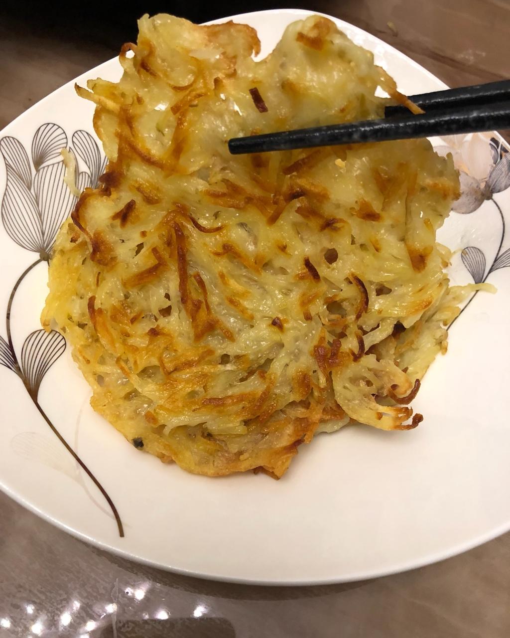 土豆丝鸡蛋饼