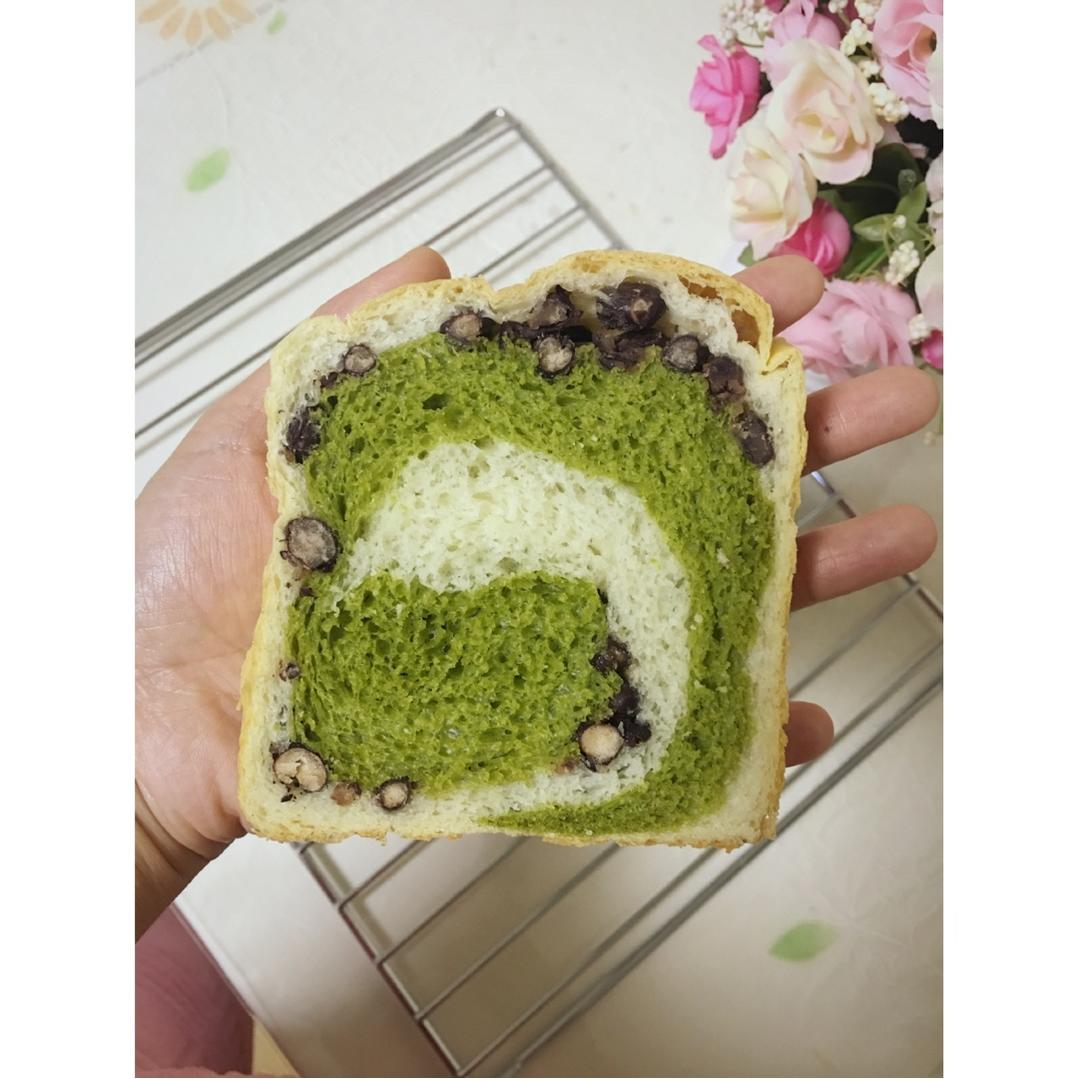 最正宗的日式抹茶红豆吐司