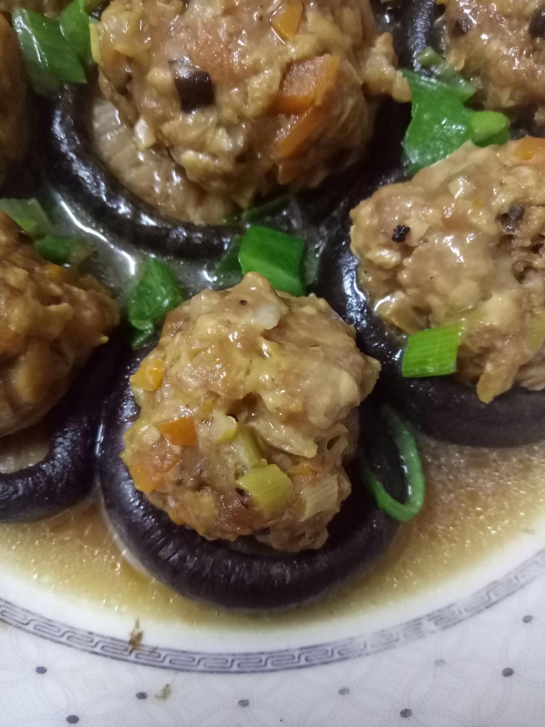 豆腐肉末酿香菇