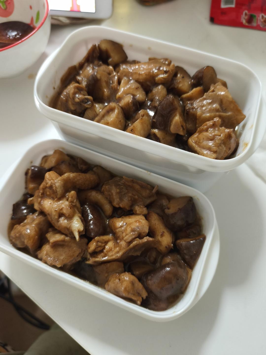 简单快手的香菇土豆烧鸡（两人份）
