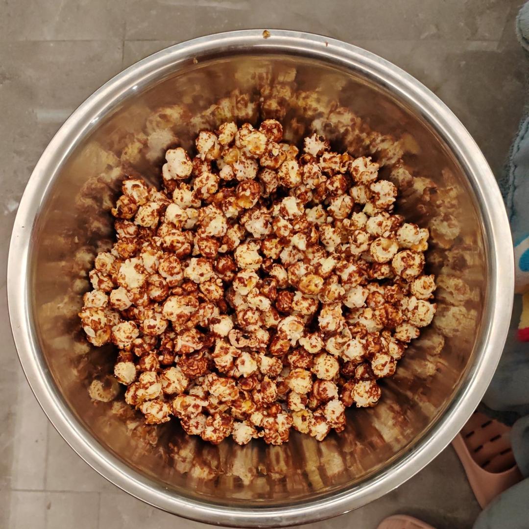 美食达摩院丨元气美食大PK，家庭自制巧克力焦糖爆米花，做法简单