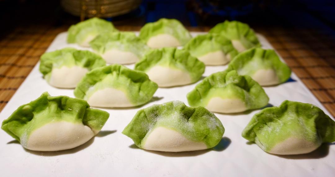 白菜饺子详细包法