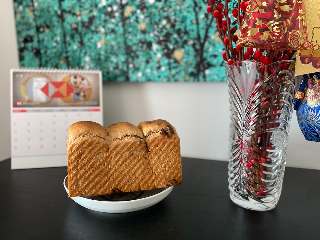 奶油巧克力吐司