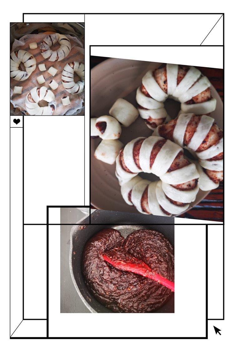 小灯笼豆沙卷 豆沙包 超治愈 一次醒发 附整形细节视频