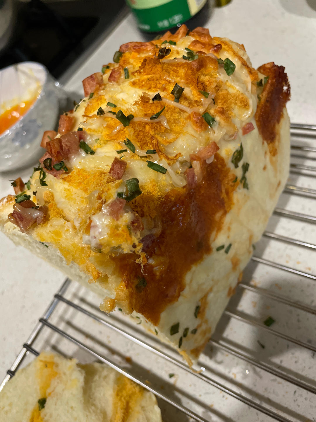 肉松吐司【超多料香爆马苏里拉】