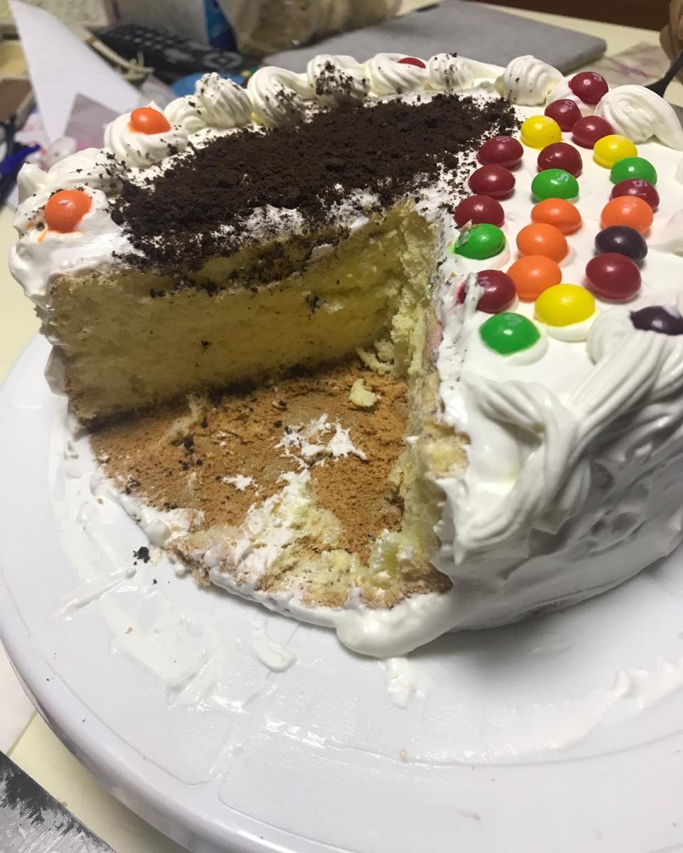 简单好做的8寸戚风蛋糕