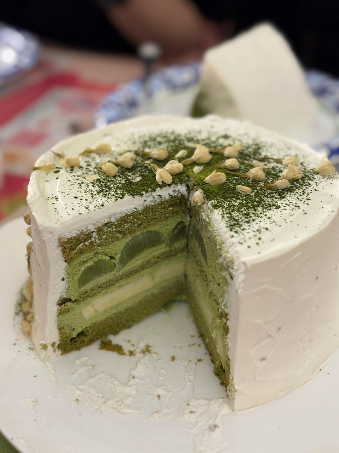 茉莉抹茶蛋糕(自用)