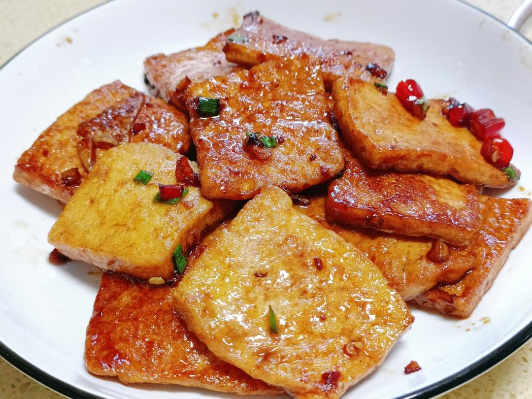 蒜香煎豆腐 炒鸡无敌美味