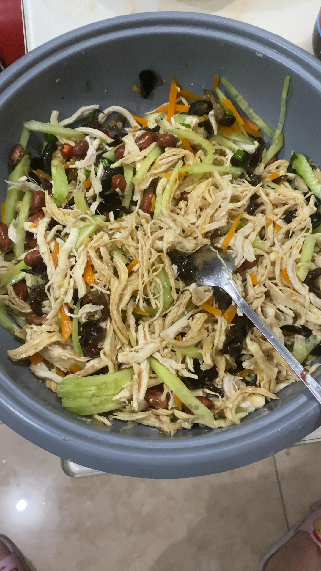 夏日减脂轻食～凉拌鸡丝