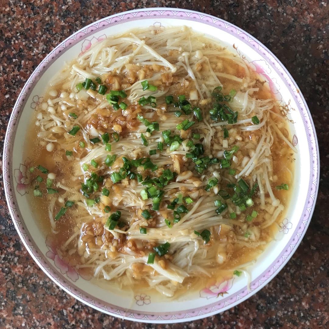 蒜蓉蒸金针菇