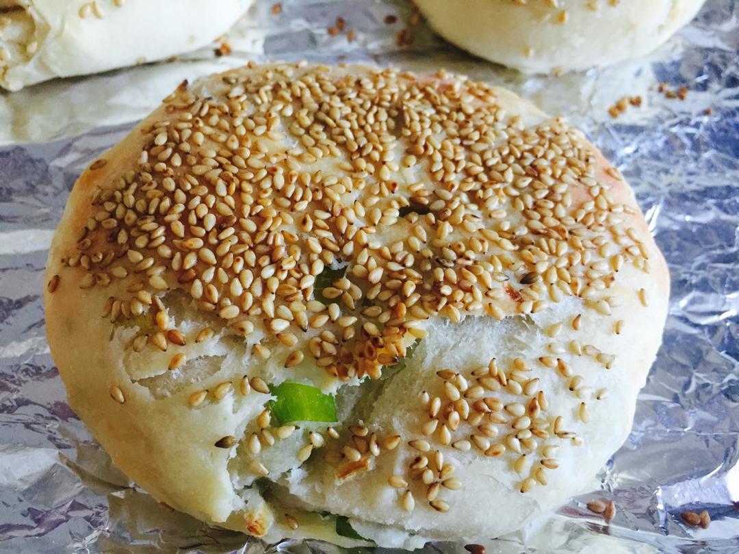 香香贝贝做的油酥葱香烧饼