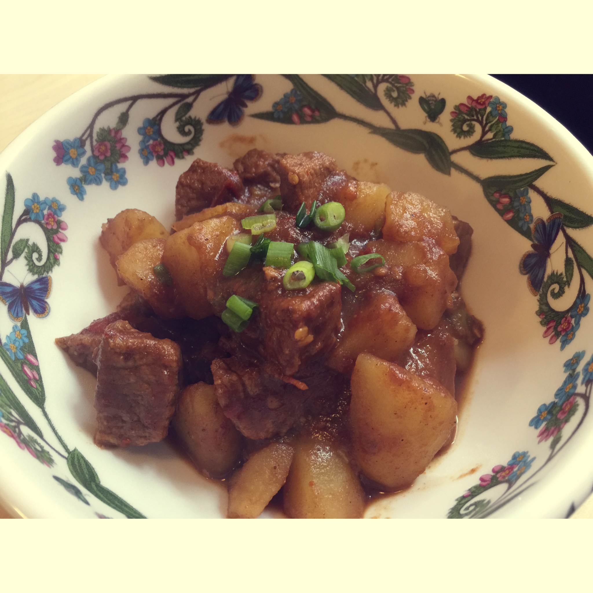 西红柿土豆炖牛肉