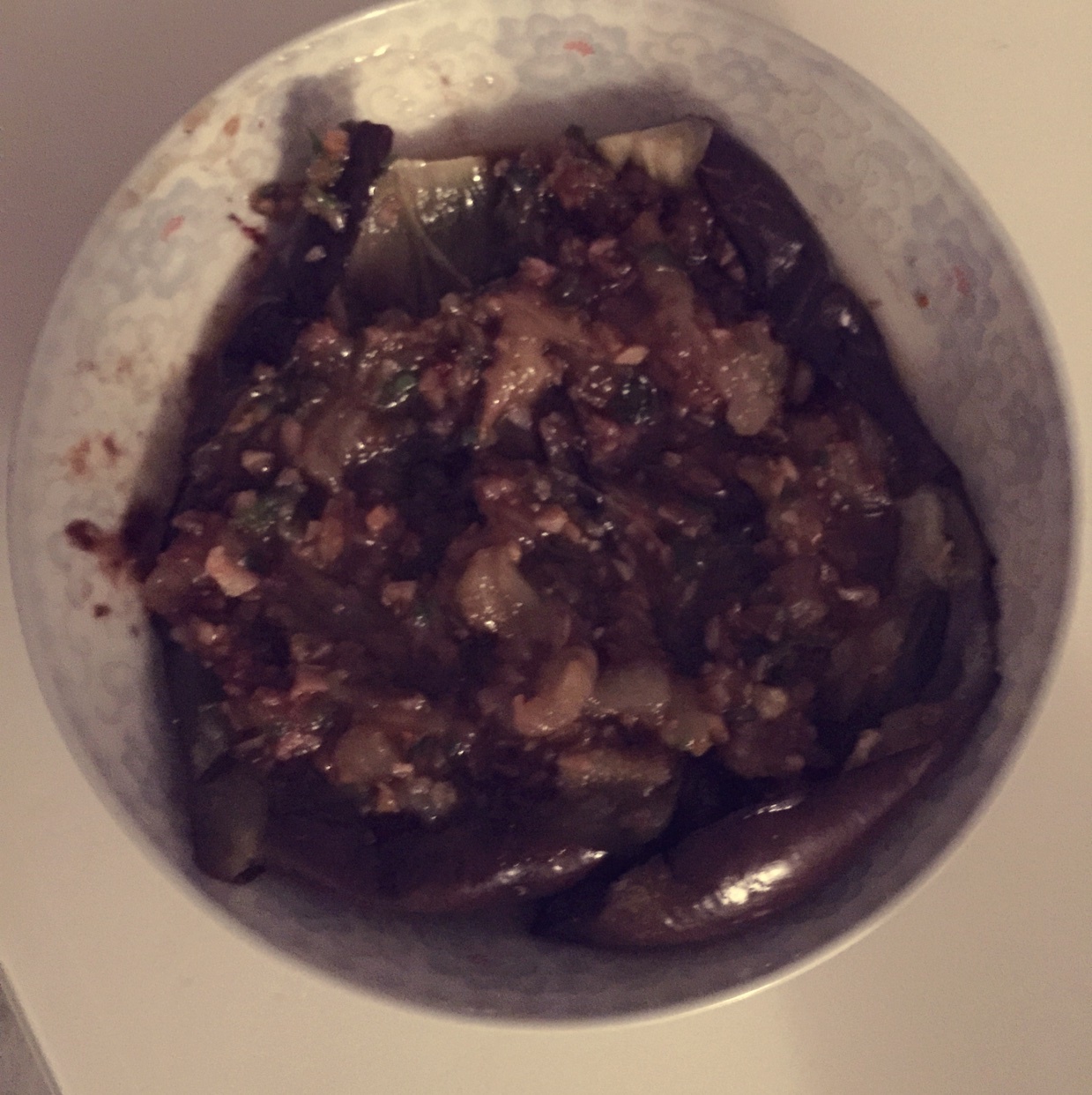 微波炉做出街头烧烤风的茄子