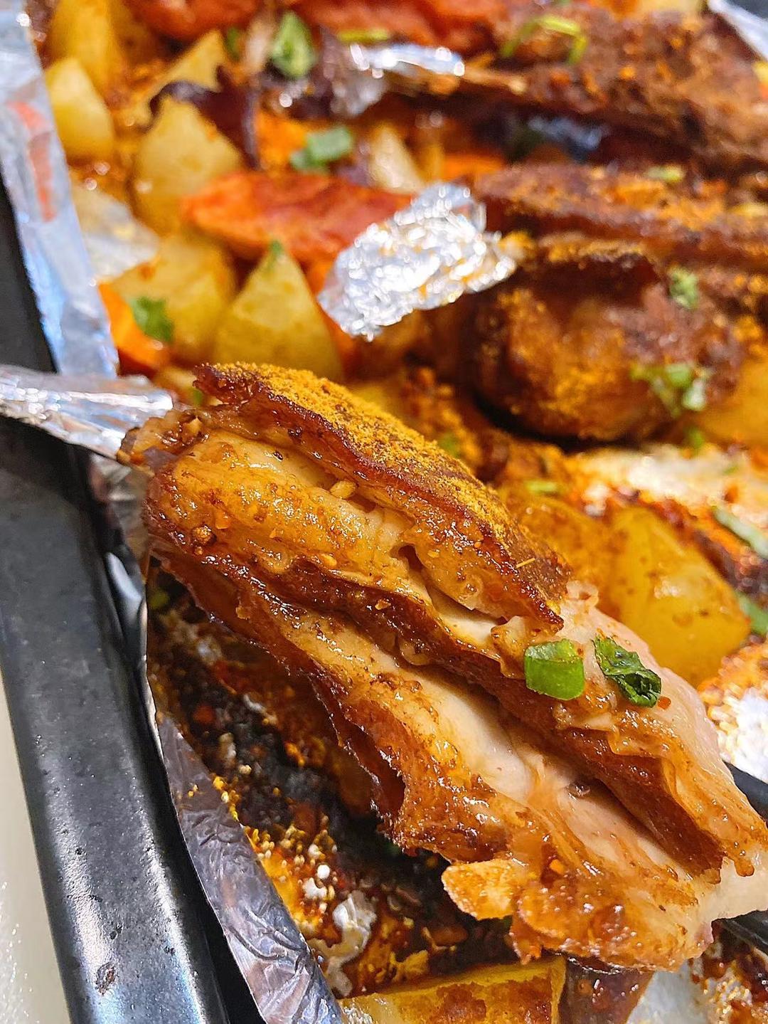 超好吃的烤羊排烤箱版