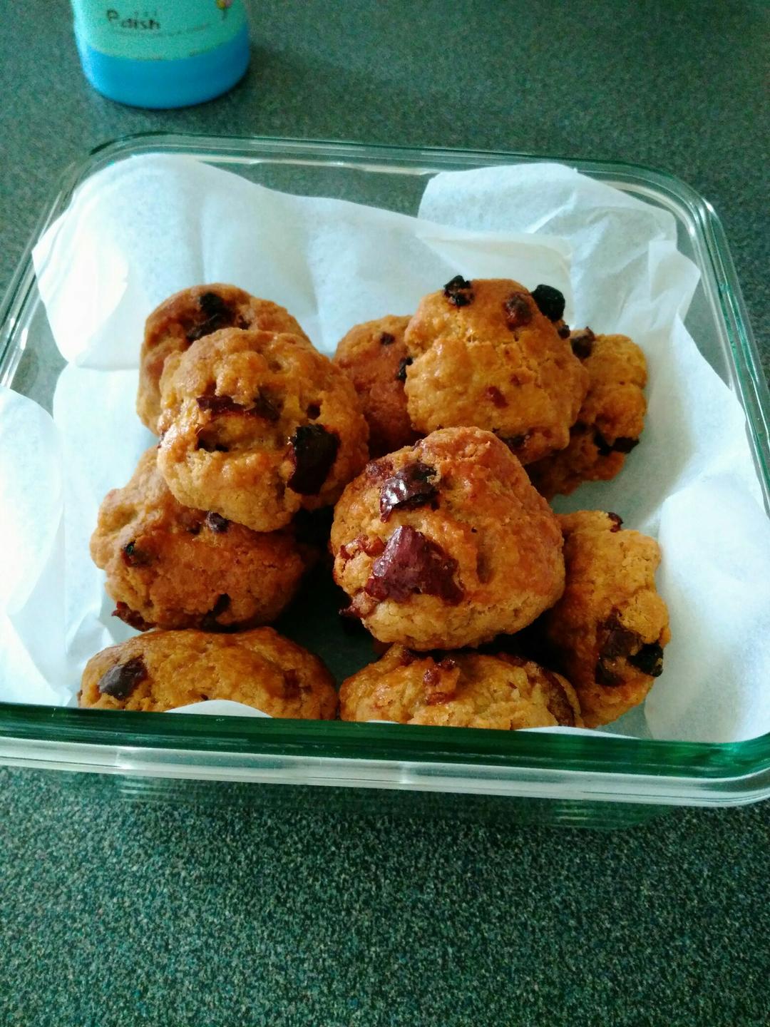 红枣红糖核桃饼干