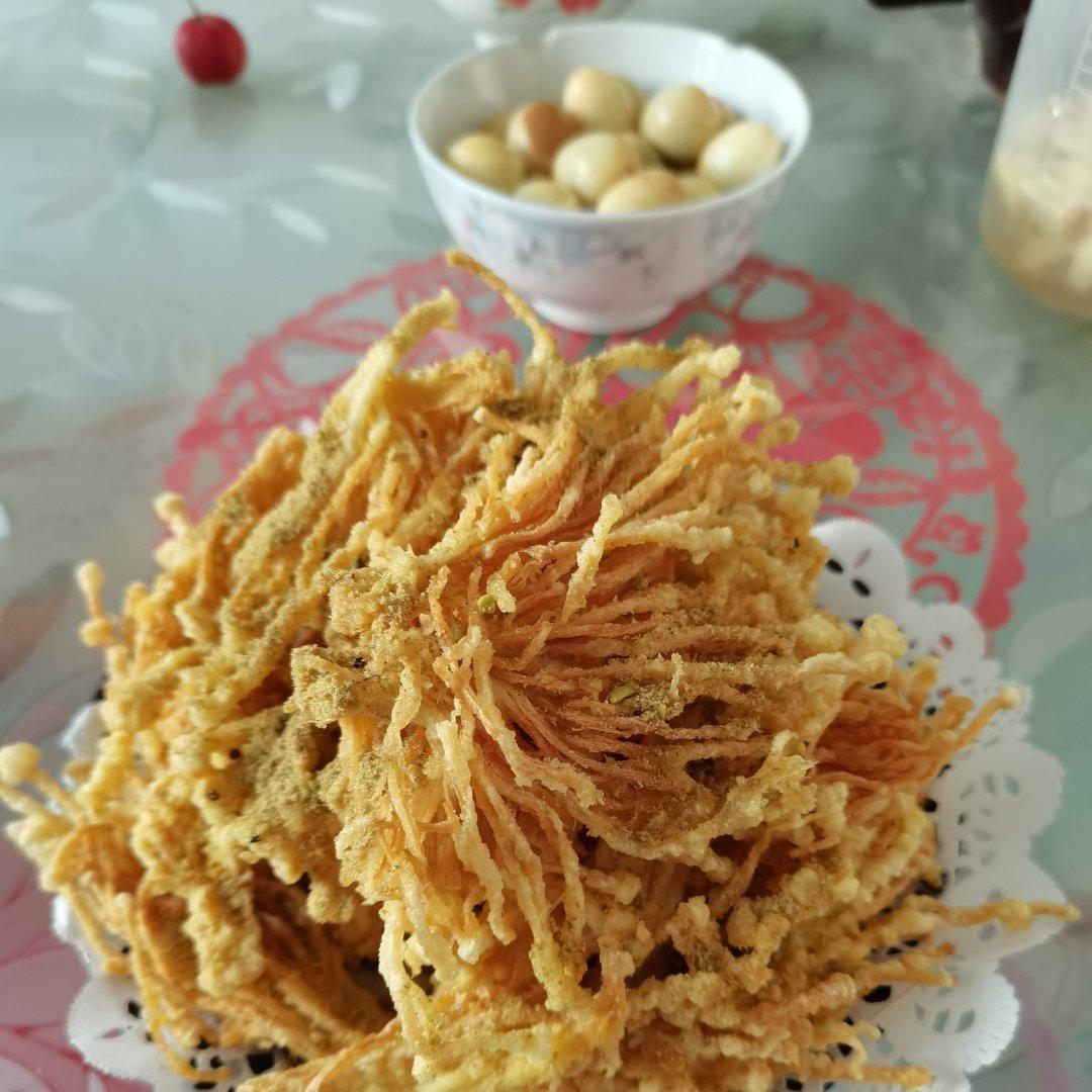 油炸椒盐金针菇