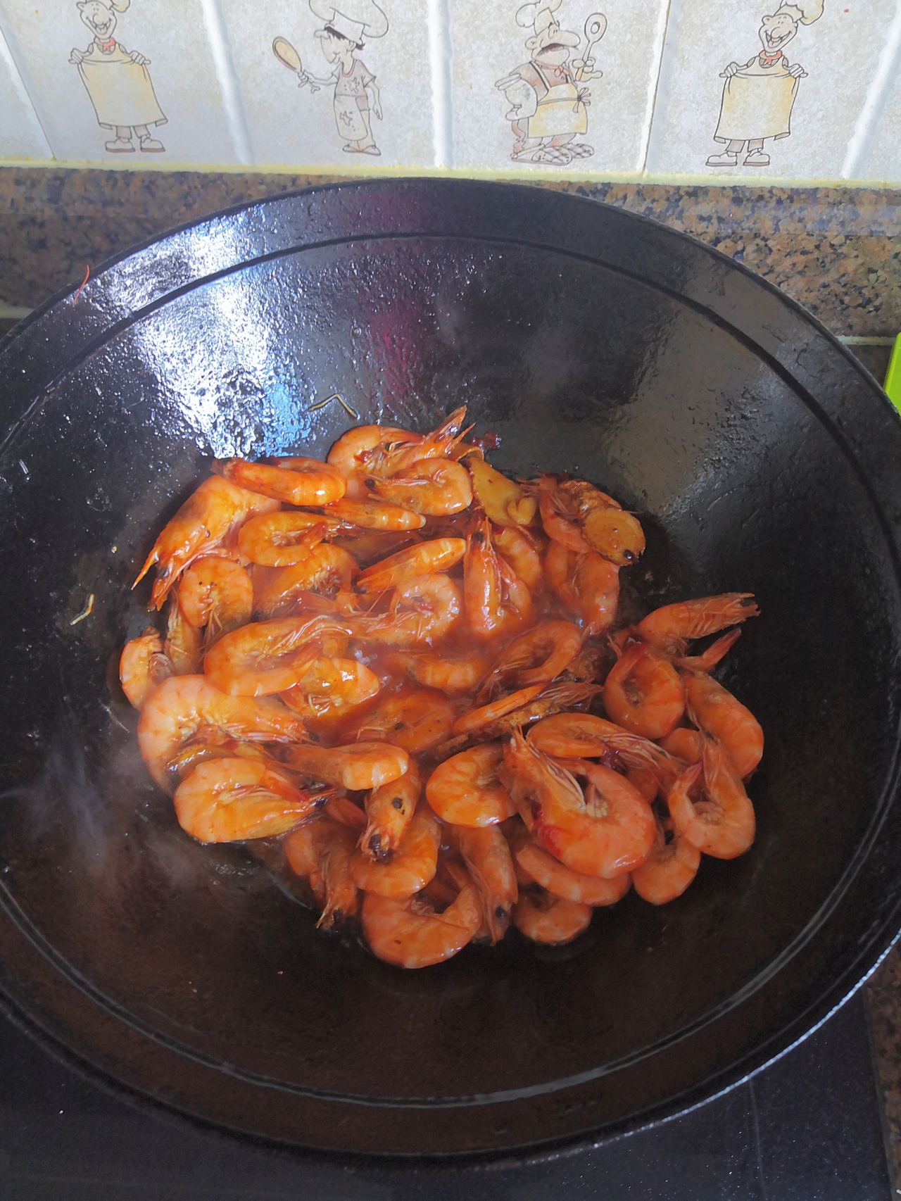 韩式火锅虾的做法 步骤3