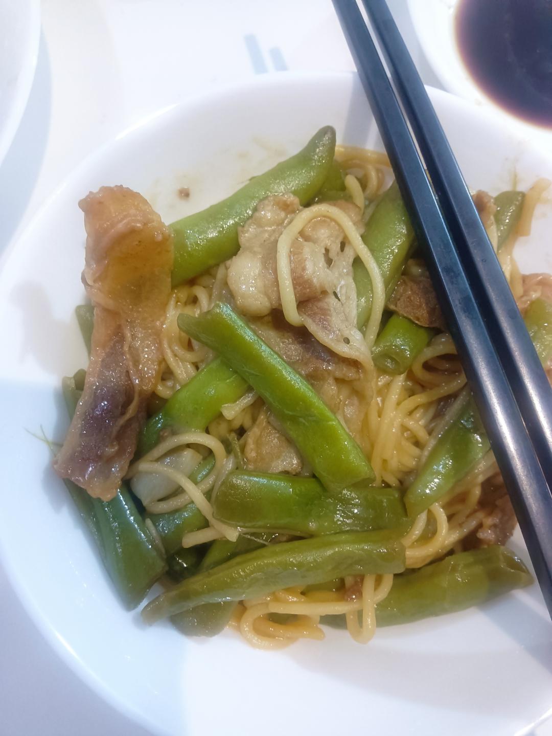 地道老北京扁豆焖面 豆角焖面 太好吃小心吃撑哦