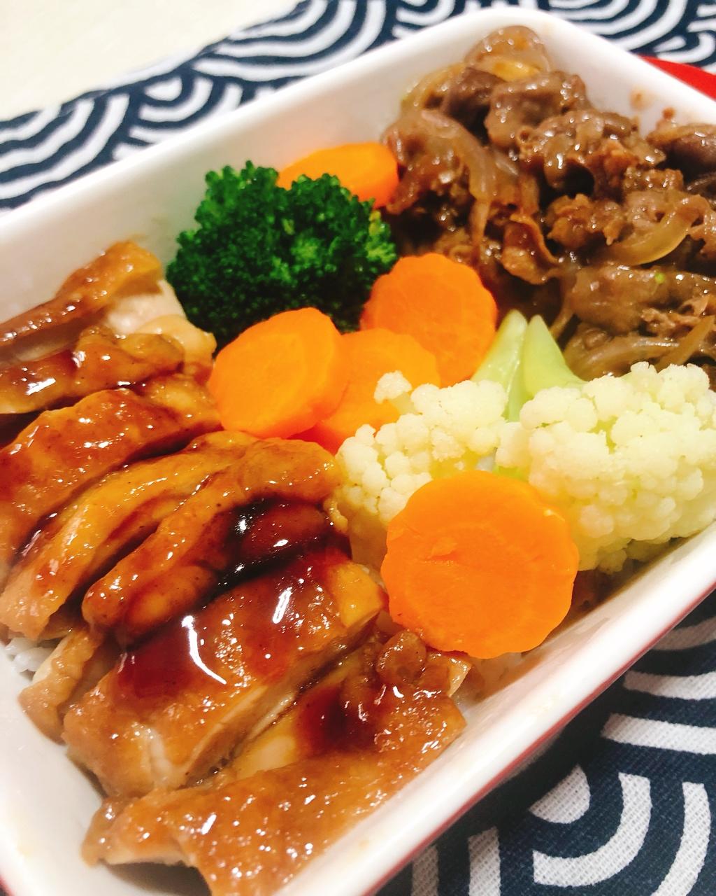 希瑞赐予我力量做的吉野家双拼饭家庭版(超好学哦)