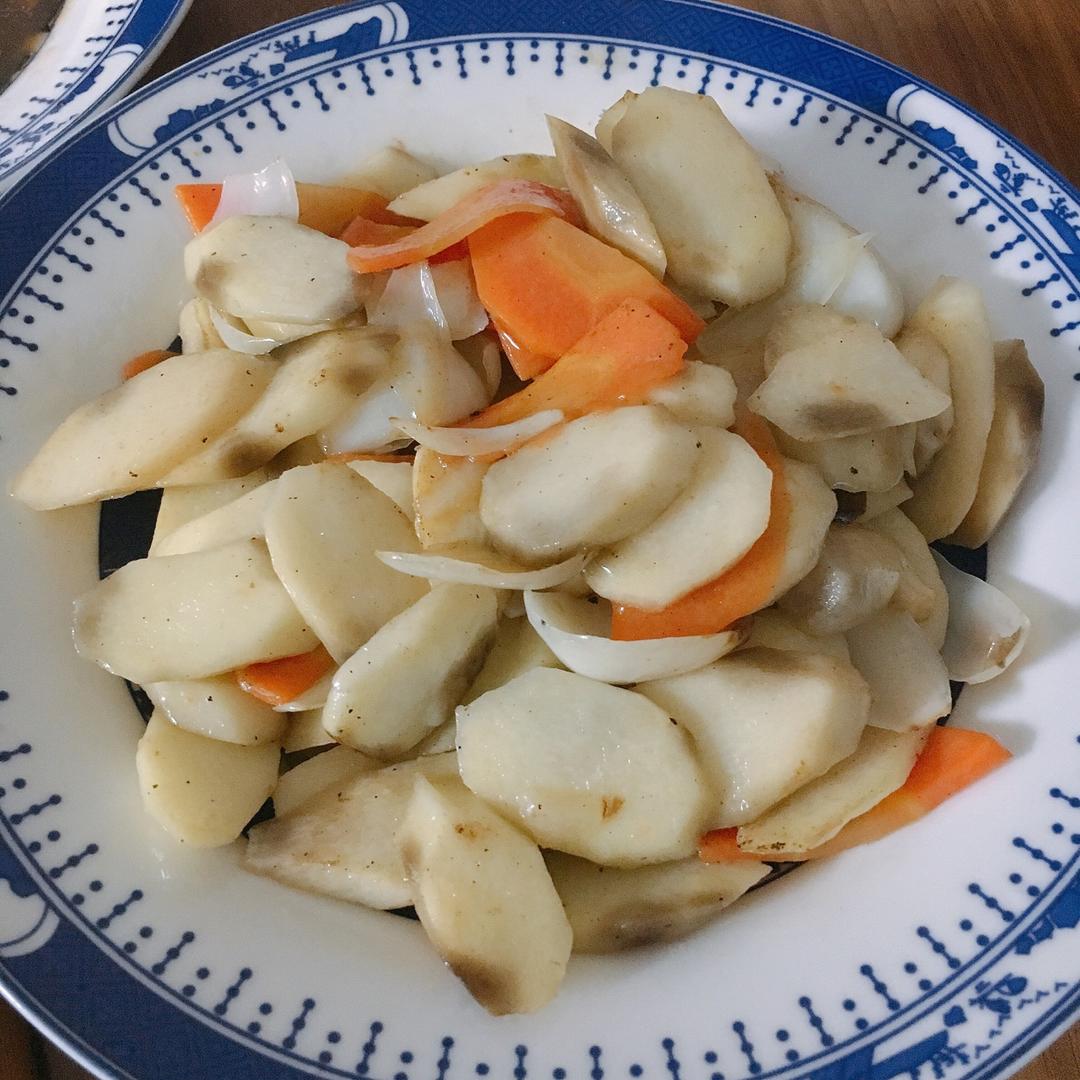 俏仙儿做的山药炒百合