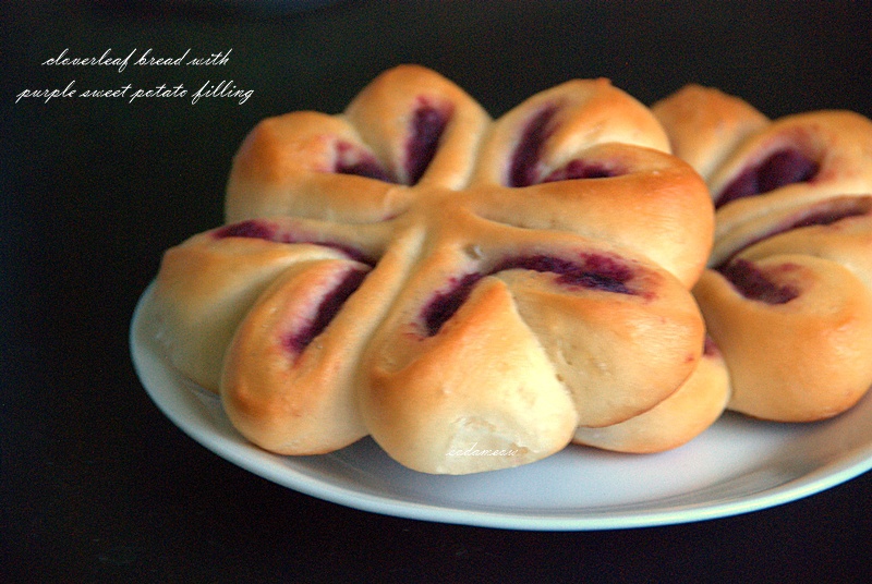 紫薯四叶草面包（汤种法）