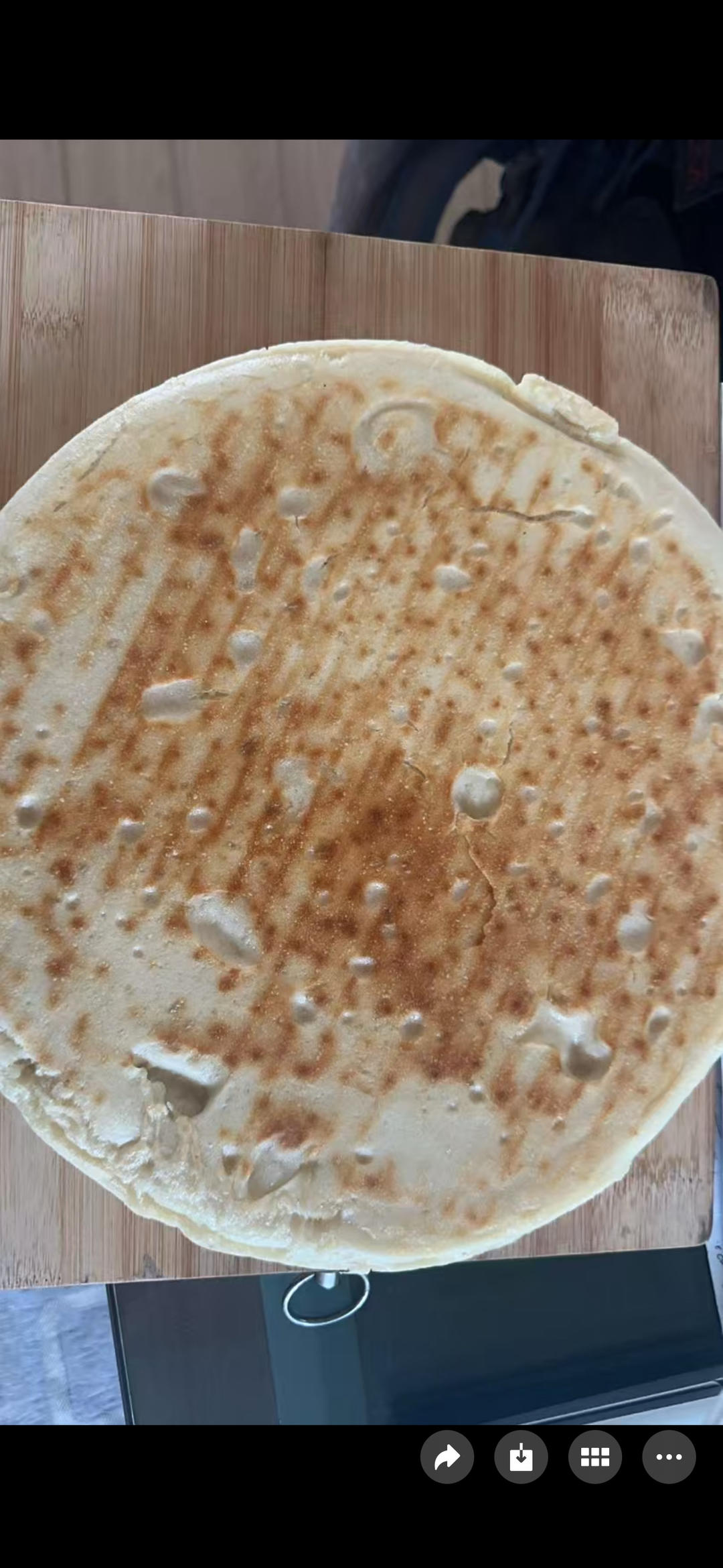 简单、不沾手的免揉隔夜发酵-宣软发面大饼（电饼铛-素食）
