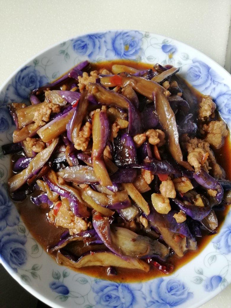 红烧肉沫茄子