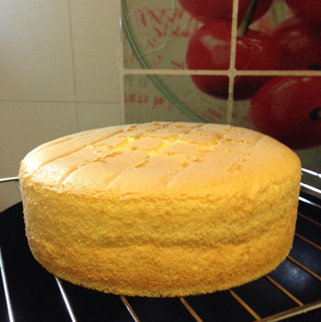 超好记八寸戚风蛋糕（后蛋法）