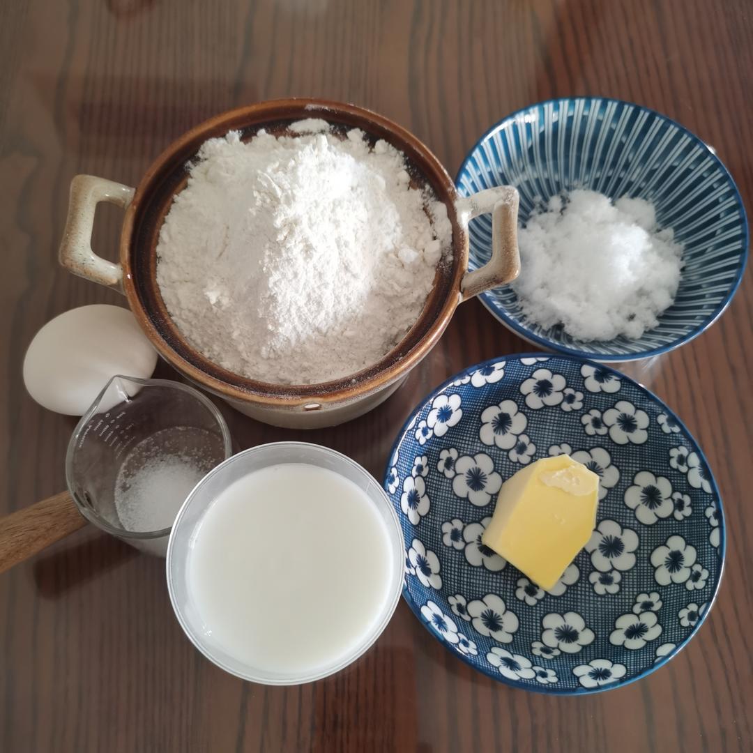 纯奶手撕吐司的做法 步骤1