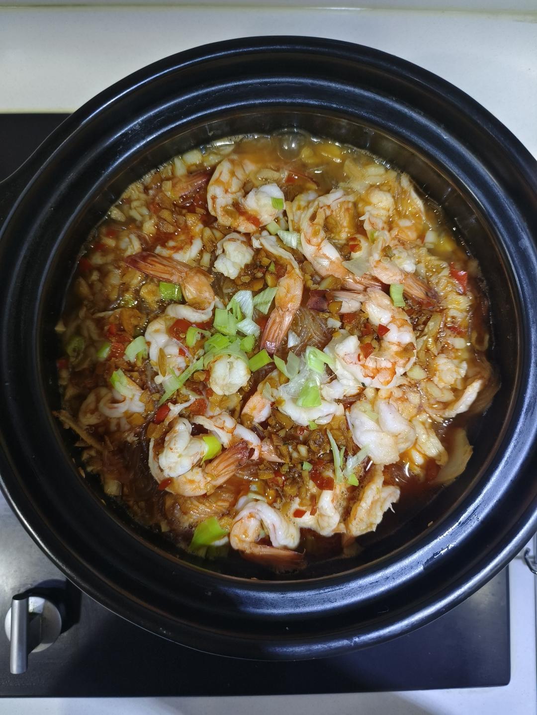 蒜蓉粉丝虾煲