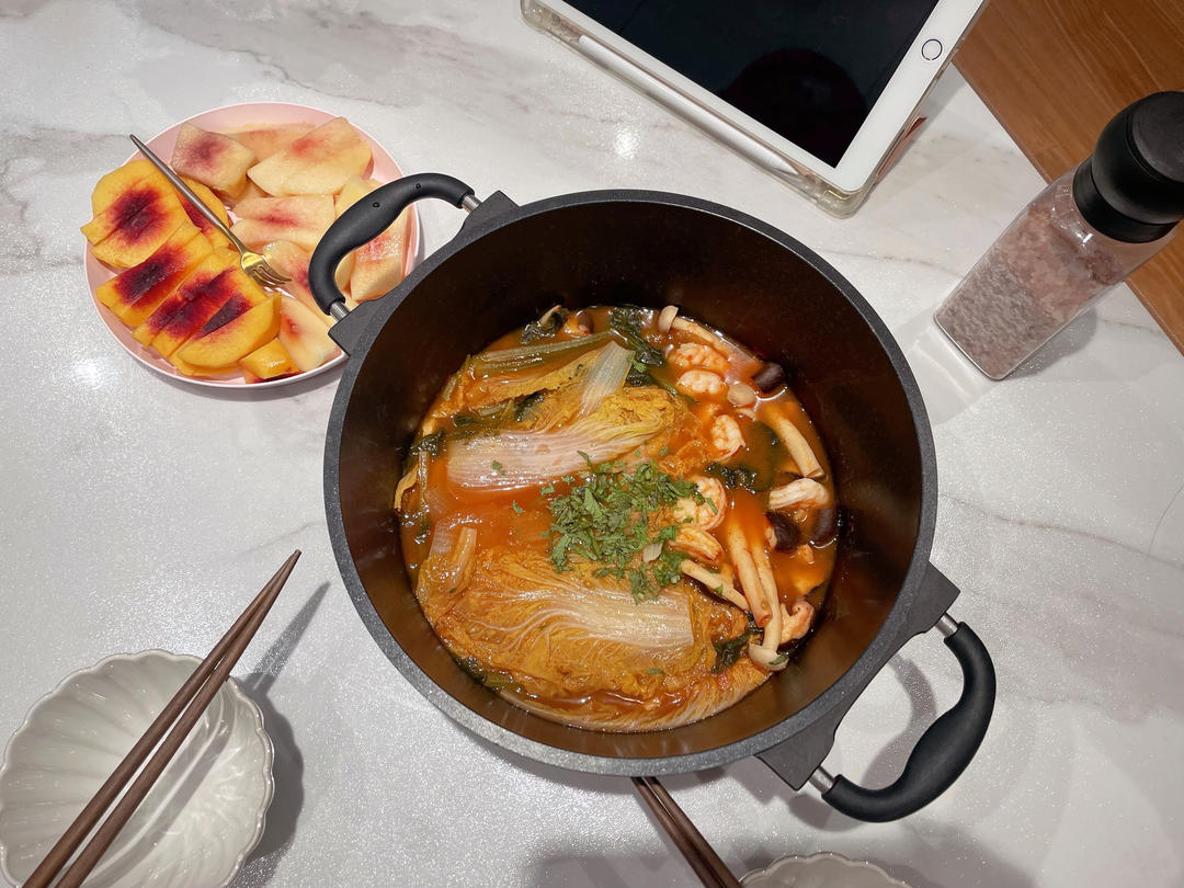 虾仁🍤番茄🍅菌菇汤