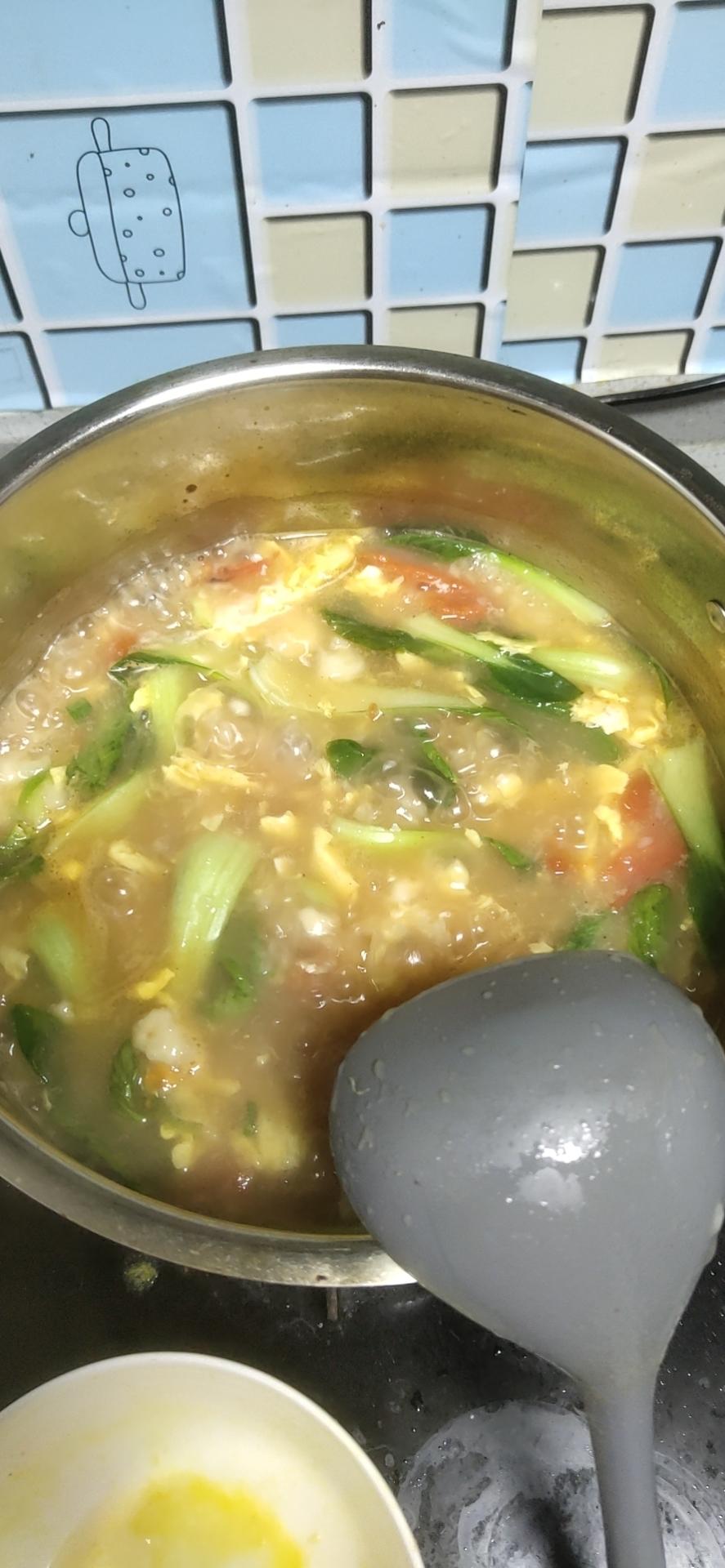 简单早餐-疙瘩汤
