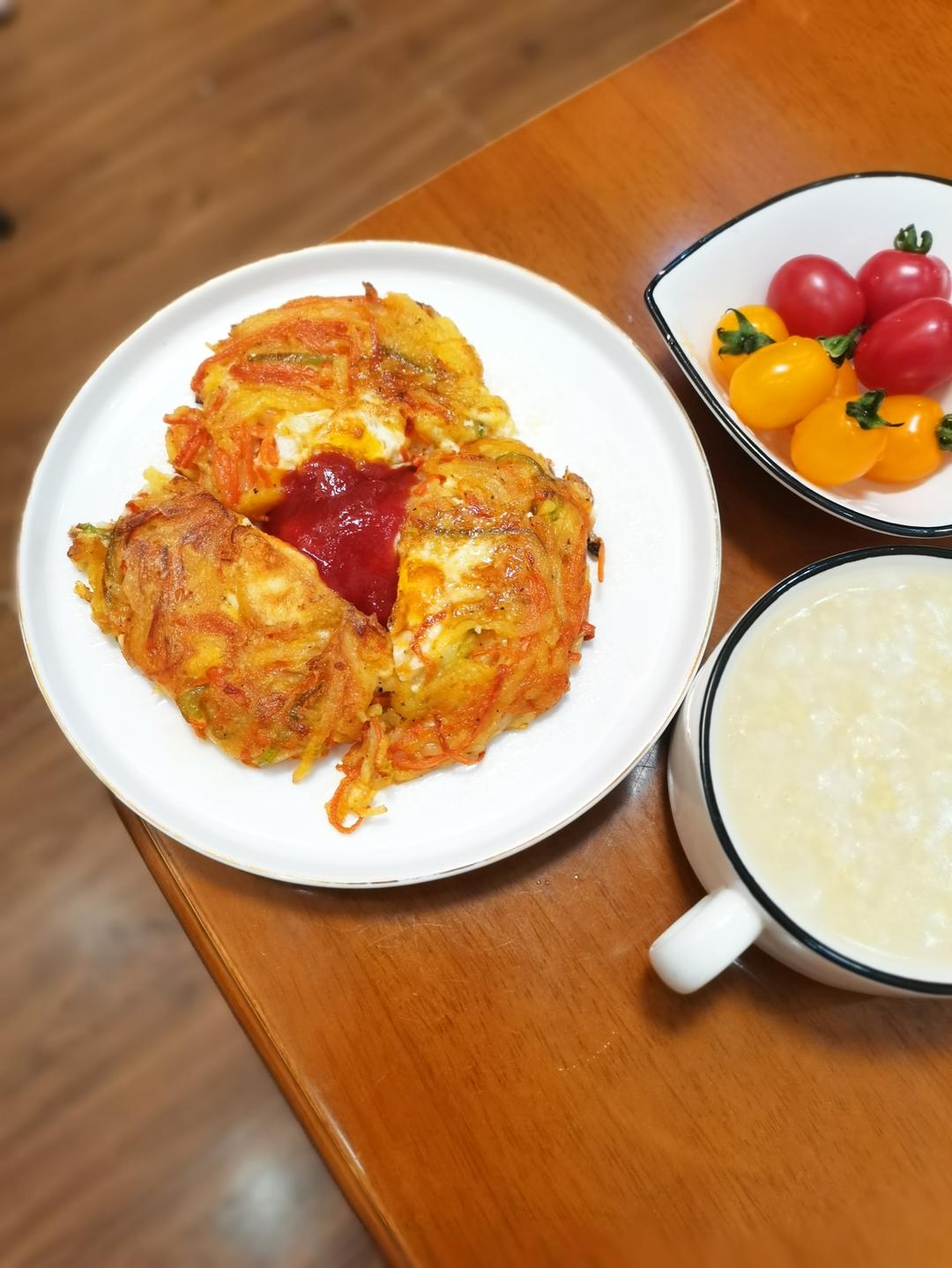 早餐饼(土豆丝饼、土豆丝鸡蛋饼)