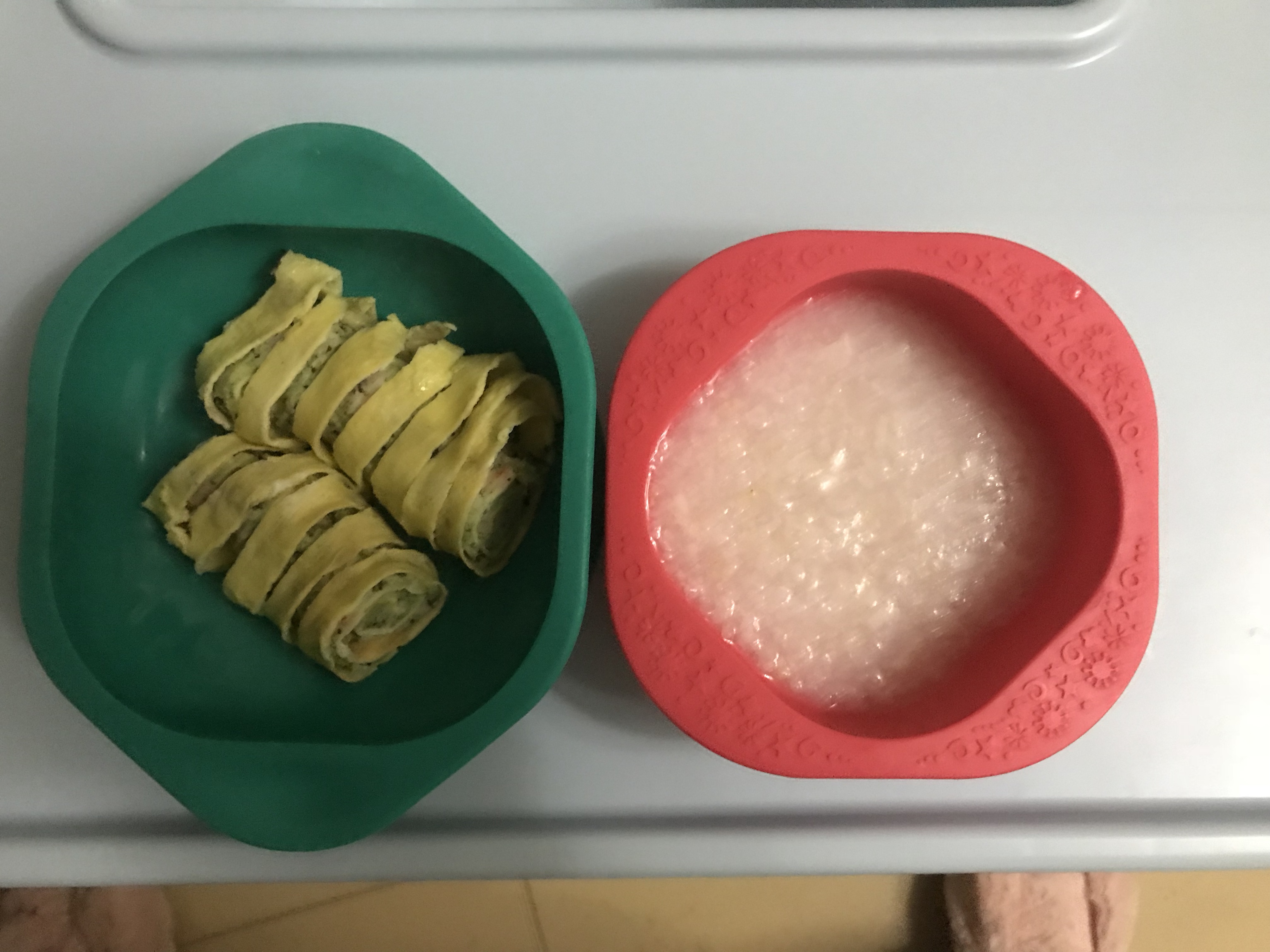 宝宝辅食之虾仁🥦蛋卷的做法 步骤4