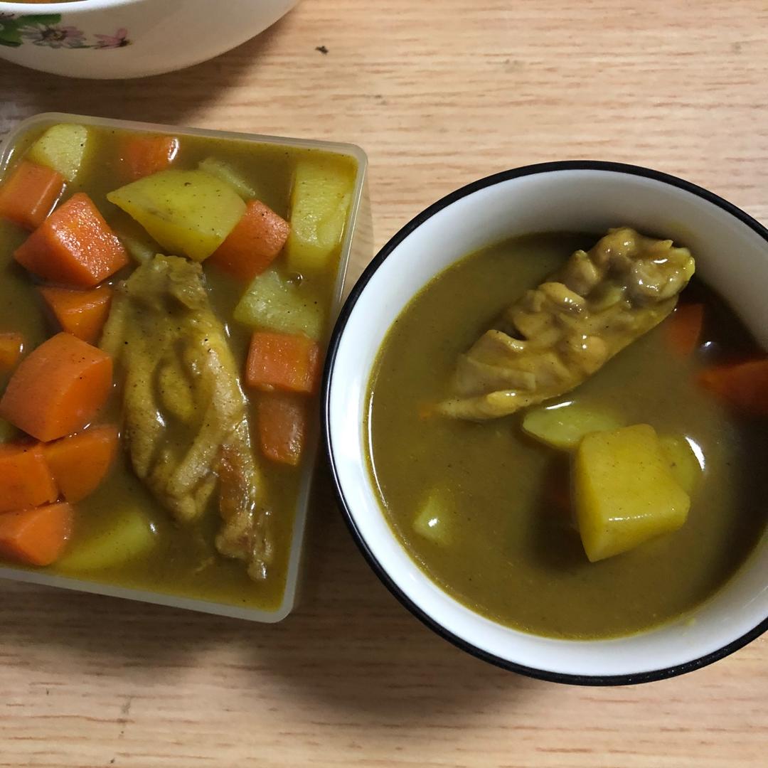 简单美味的土豆咖喱鸡翅