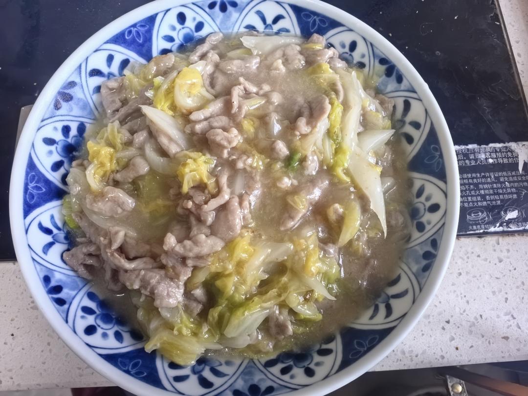 白菜烂糊肉丝