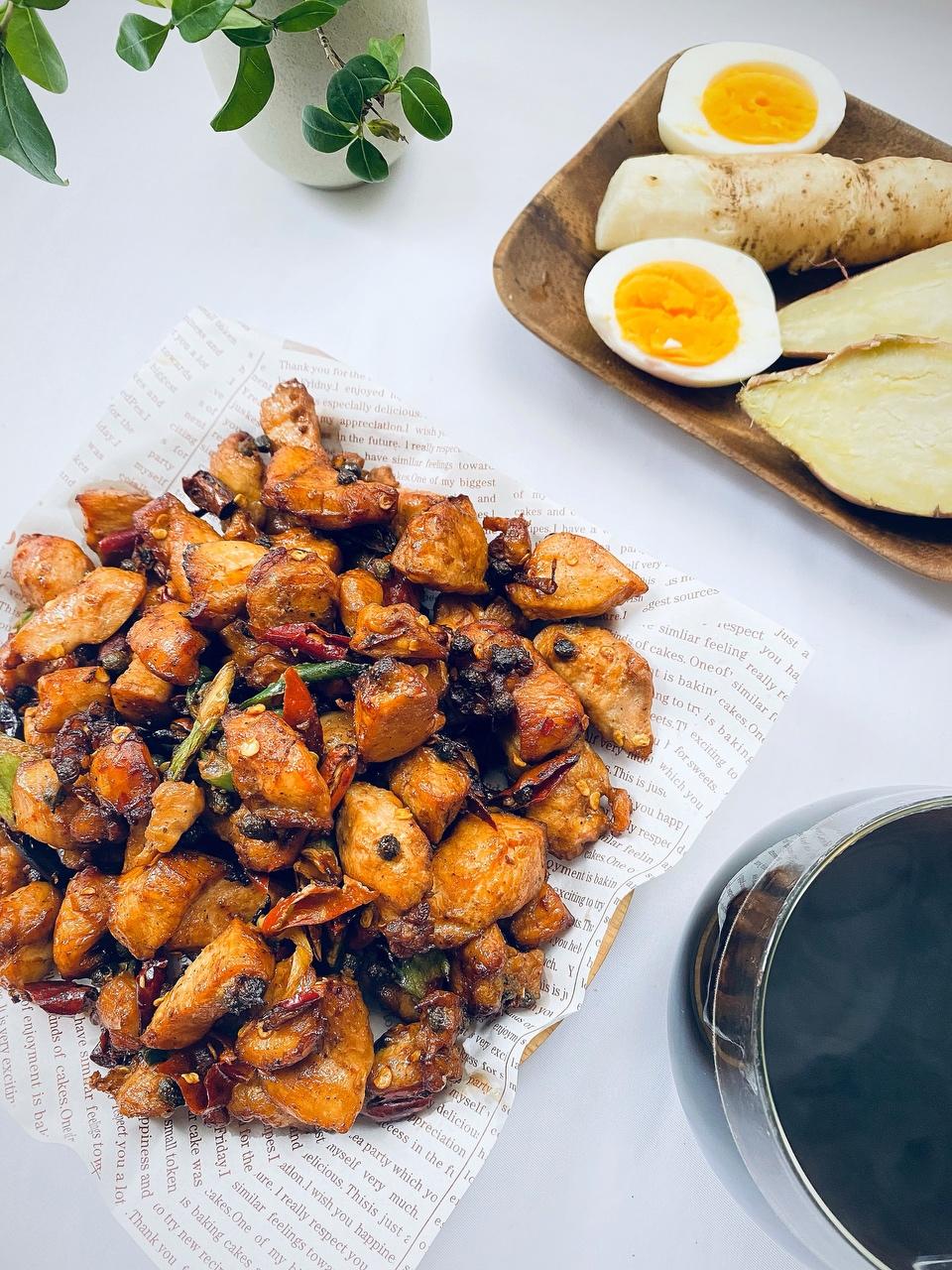 空气炸锅版辣子鸡丁