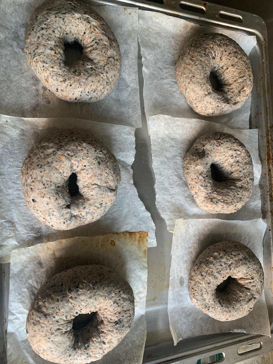 双倍黑芝麻奶酥贝果🥯一起吃养生贝果吧