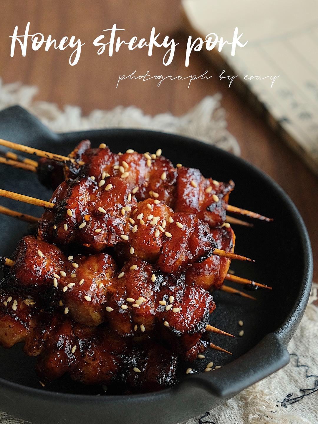 空气炸锅版‼️蜜汁烤五花肉还能这么做❓香绝了‼️😋的做法