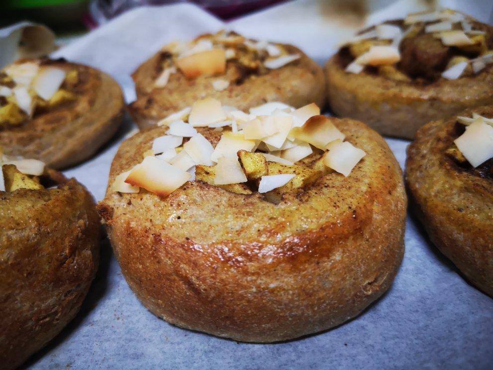 低卡|红糖肉桂全麦面包卷🥯甜甜の圈圈🥰