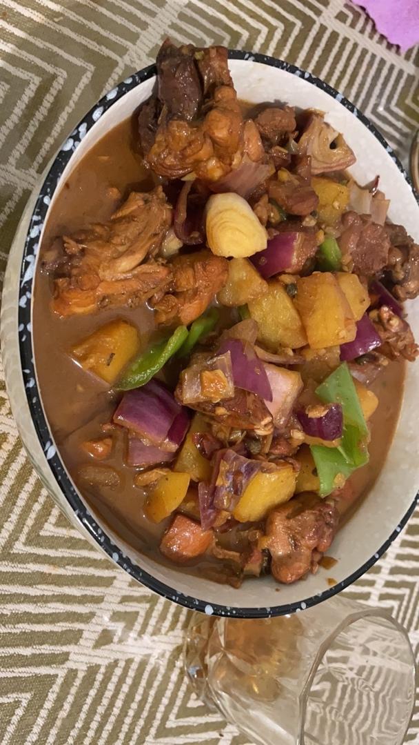 正宗新疆大盘鸡+裤带面